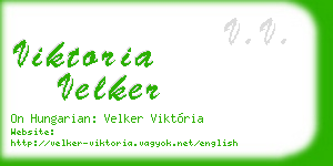 viktoria velker business card